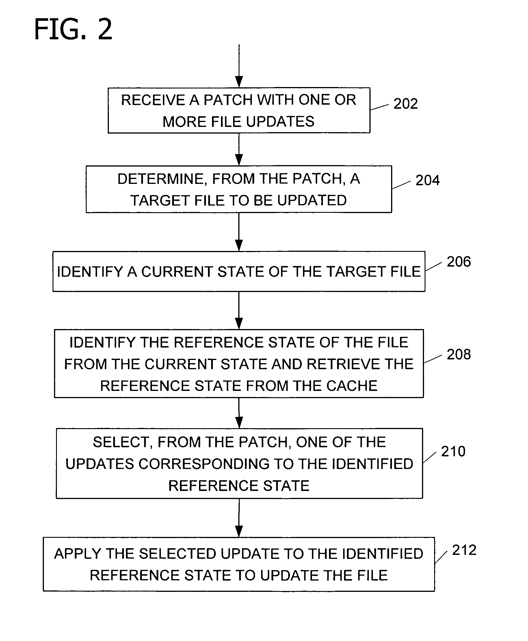 Smart patching by targeting particular prior versions of a file