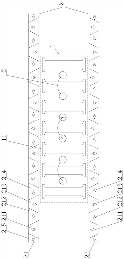 Permanent magnet linear synchronous motor with primary and secondary yokeless bilateral secondary structures