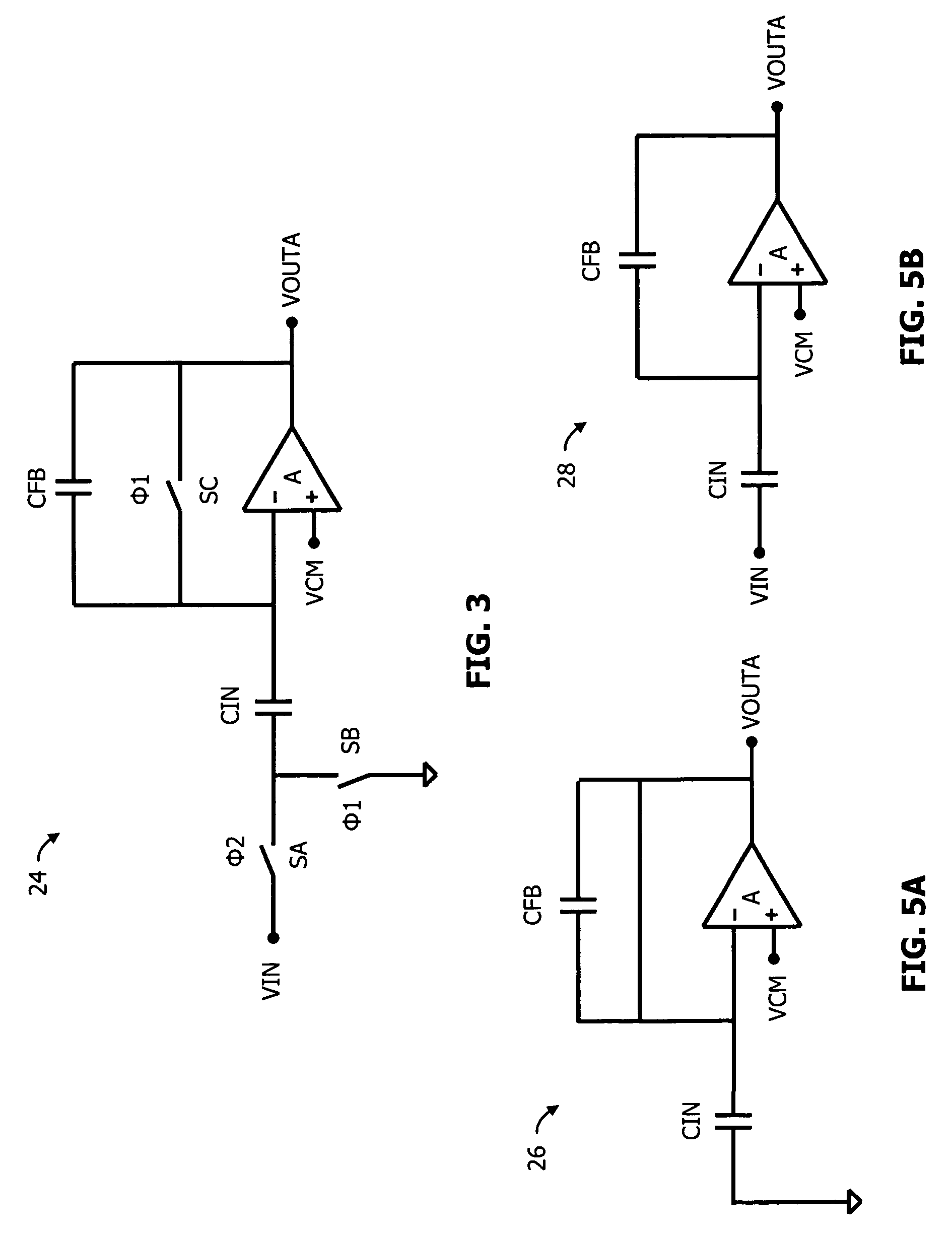 Switched-capacitor circuit having switch-less feedback path