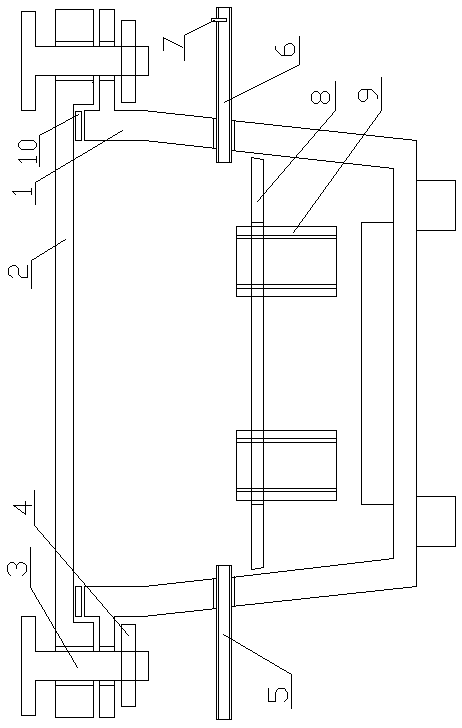 Chute plate device for studying influences of fluid shear stress on cells and measuring method