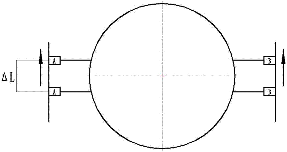 Detecting device and detecting method for measuring outer diameter and the inner diameter of wheel of motor train