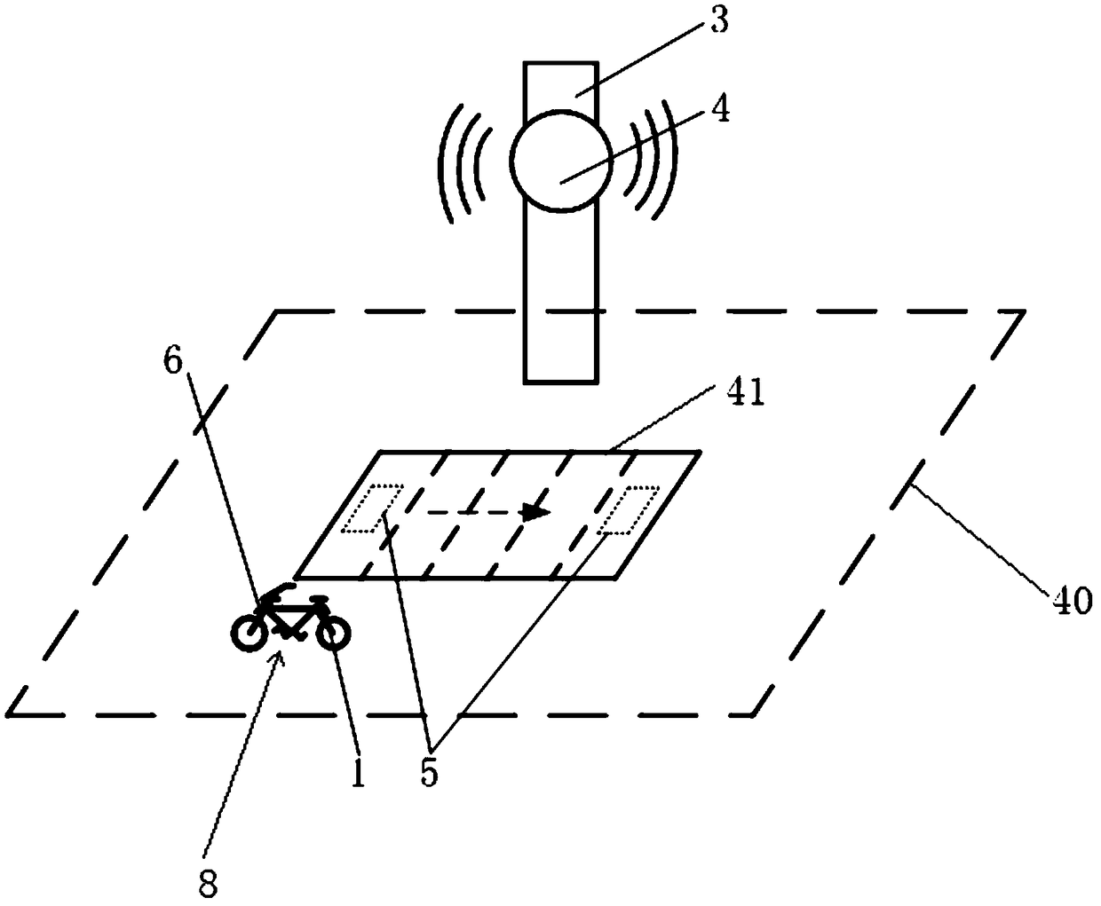 Shared bicycle specification parking control system and control method thereof