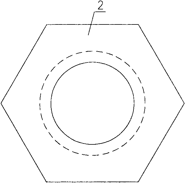 Check bolt with left-handed threads