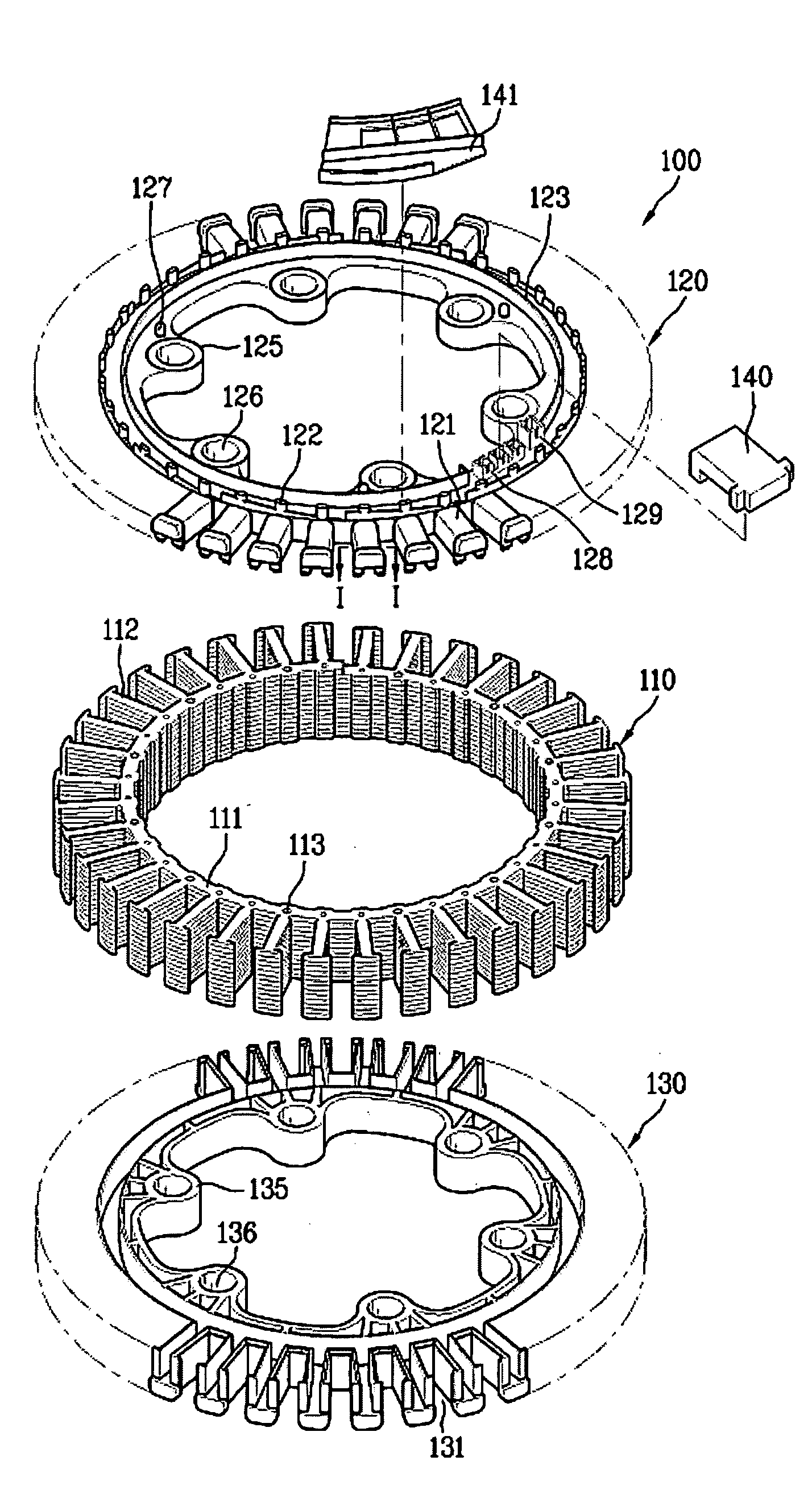 Motor, method for fabricating the same, and home appliance with the same