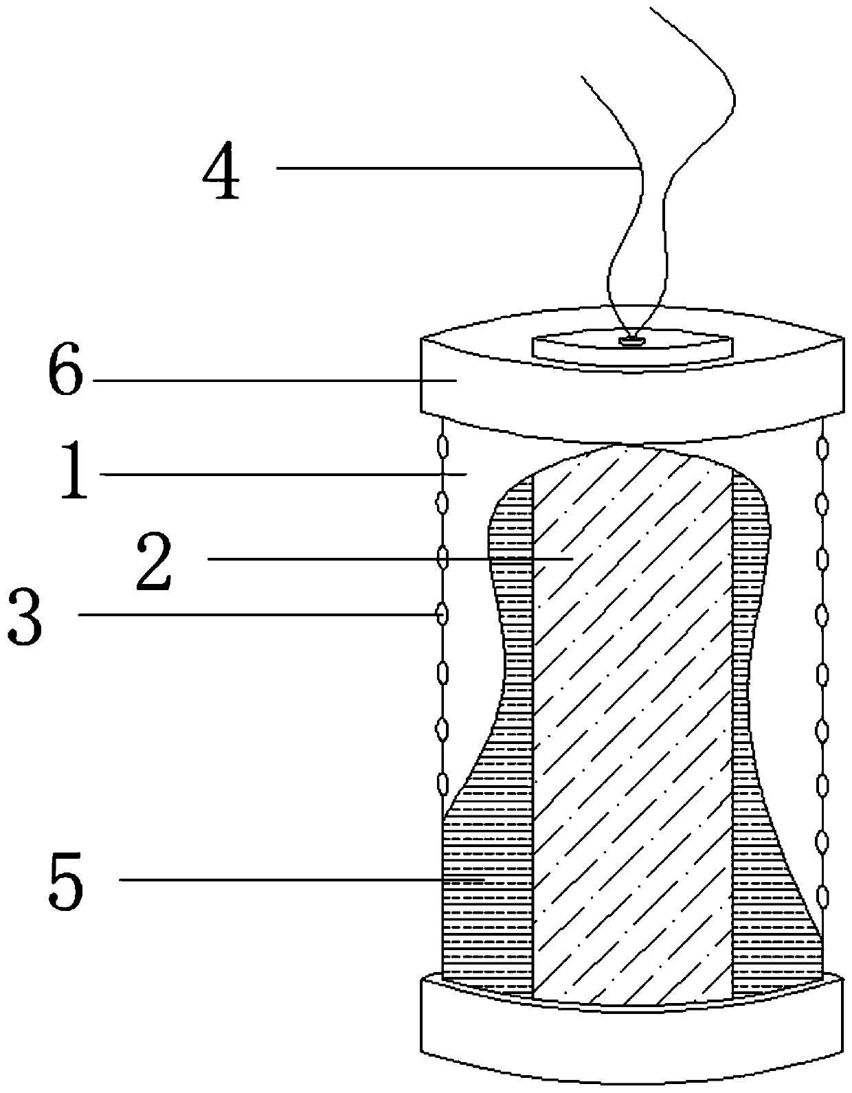 Fire prevention and control device and method for radial non-pressure storage electric vehicle