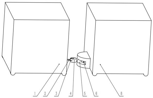 Traction mechanism used between storage AGVs