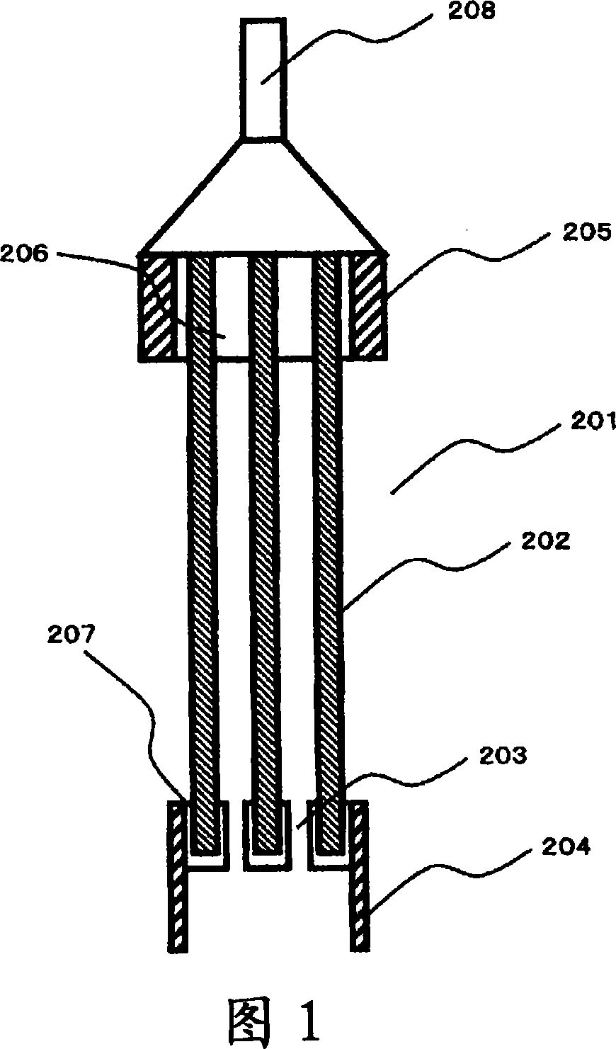 Waste water treatment device and method