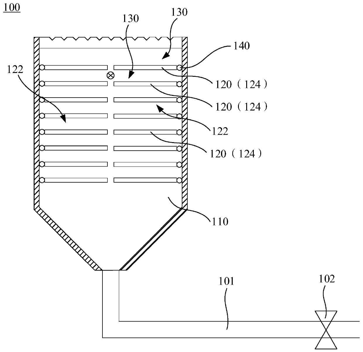 Sludge discharging method of sedimentation tank