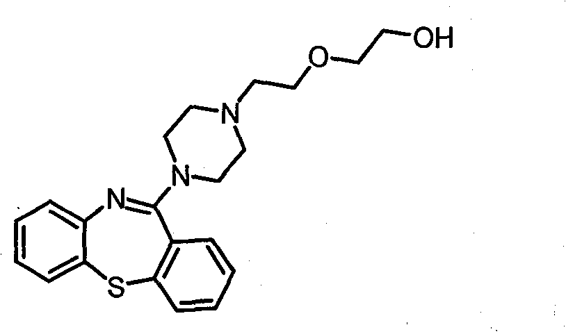 Novel preparation method of quetiapine