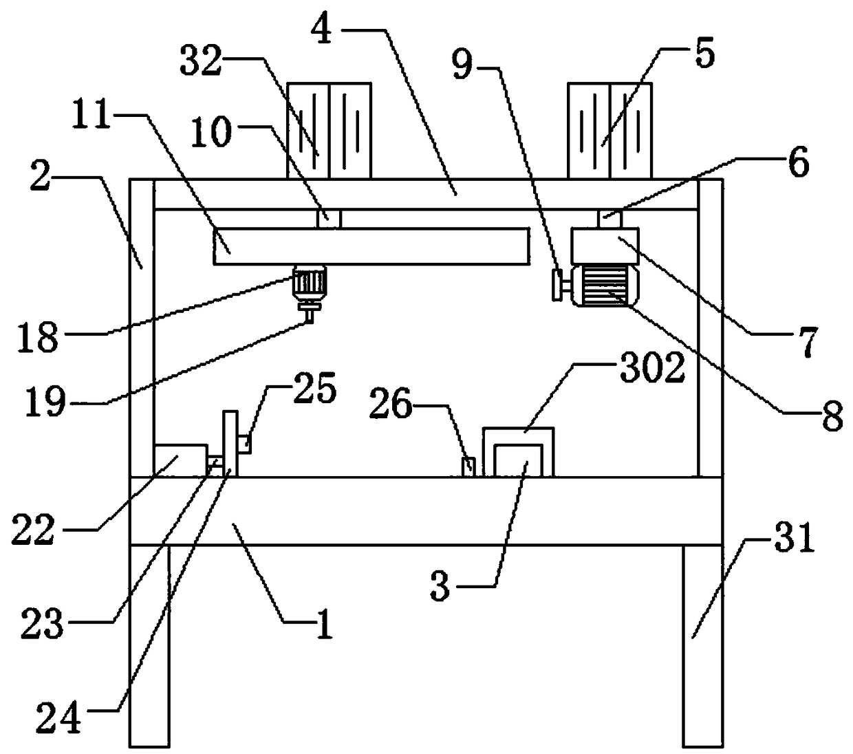 Mechanical equipment for cutting and drilling steel pipe