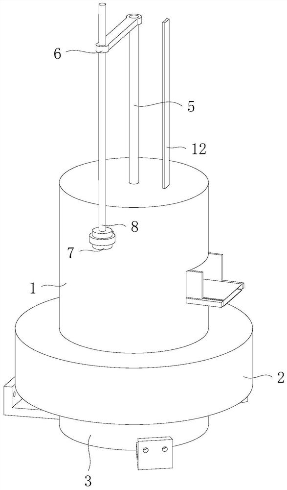 A paint spraying device for the outer ring surface of an automobile wheel hub