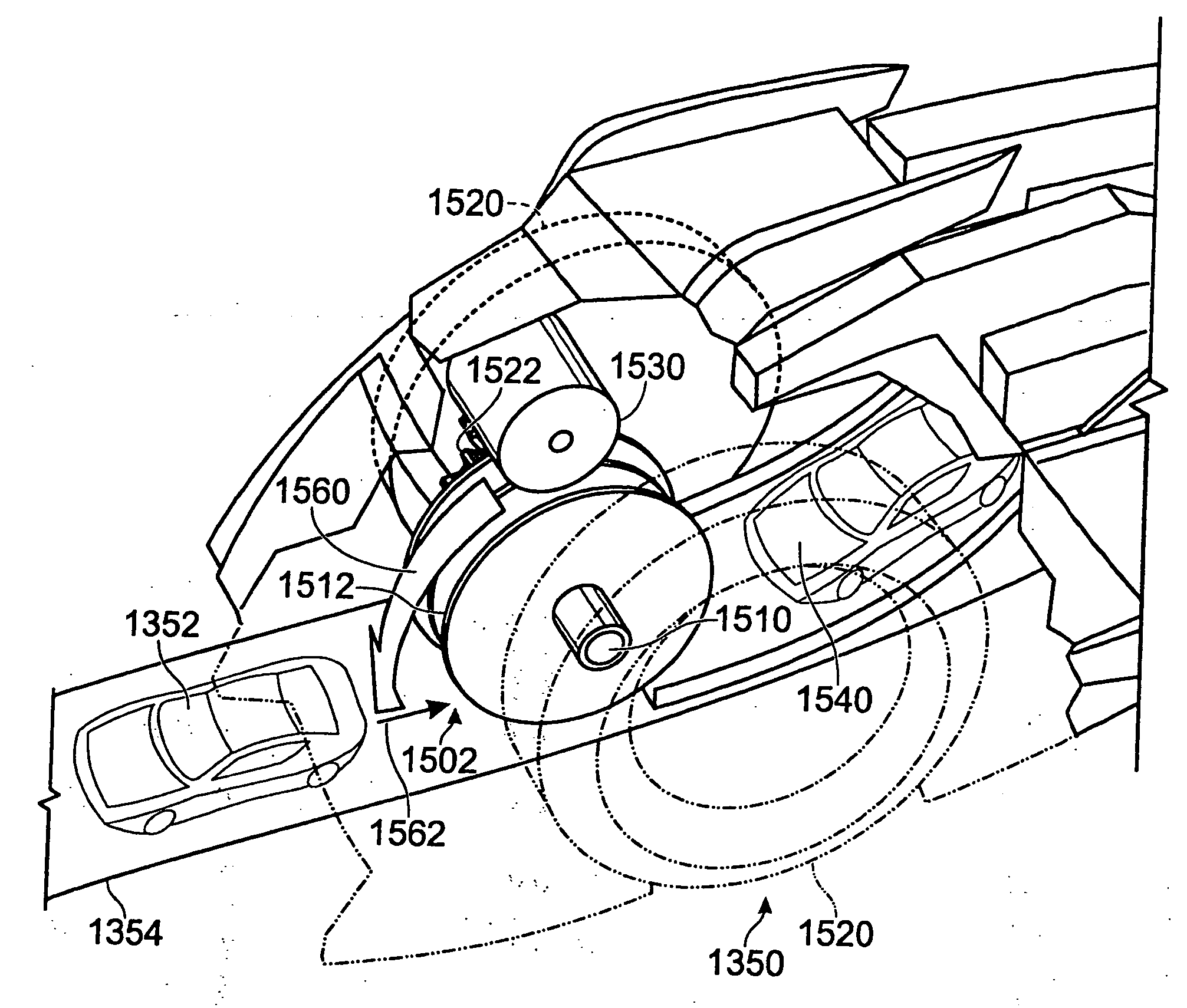 Toy for collecting and dispersing toy vehicles