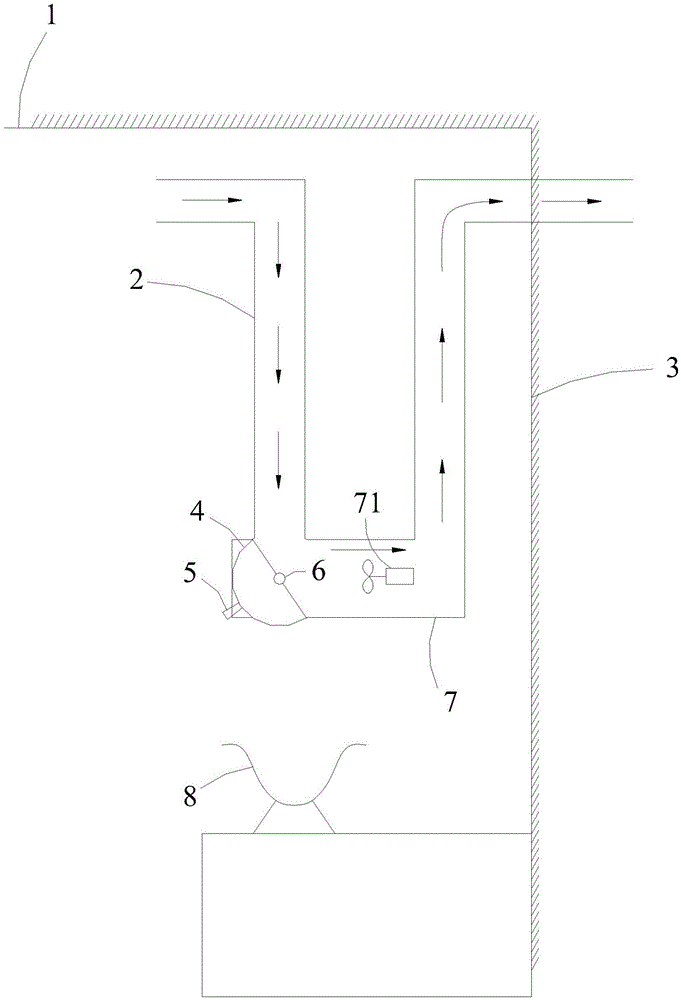 Mutual-control space range hood and space cooking fume suction method