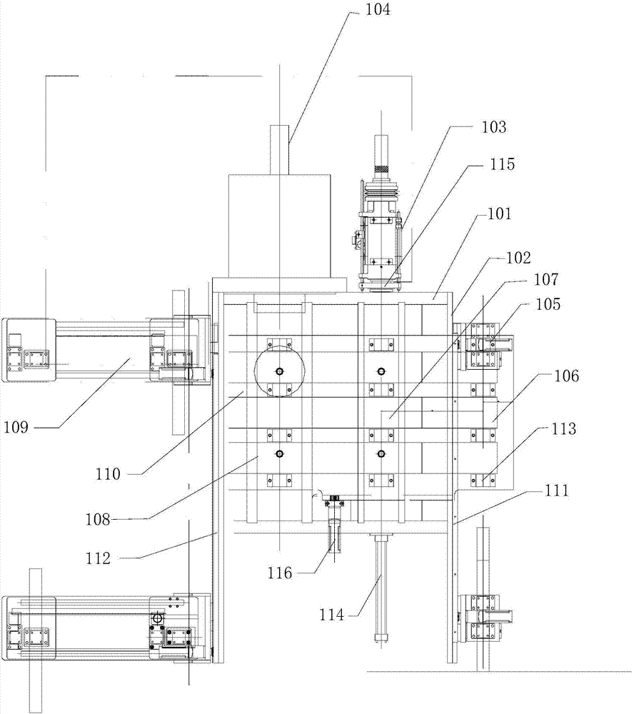 An automatic production line for bolt hot forging diameter reduction