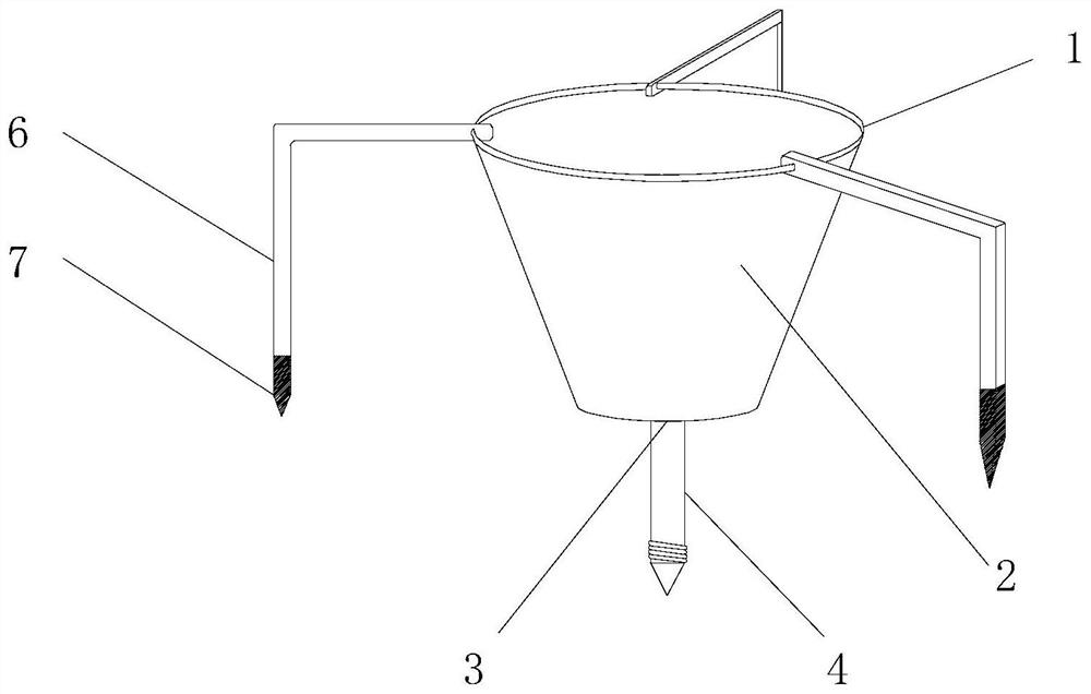 A degradable seedling pot for mangrove breeding