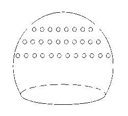 Artificial joint bearing surface micro-hole texture capable of improving lubricating performance and abrasion-resistant performance