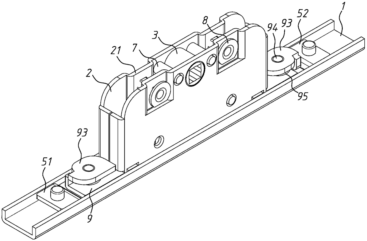 Two-way lock box structure and door/window using structure