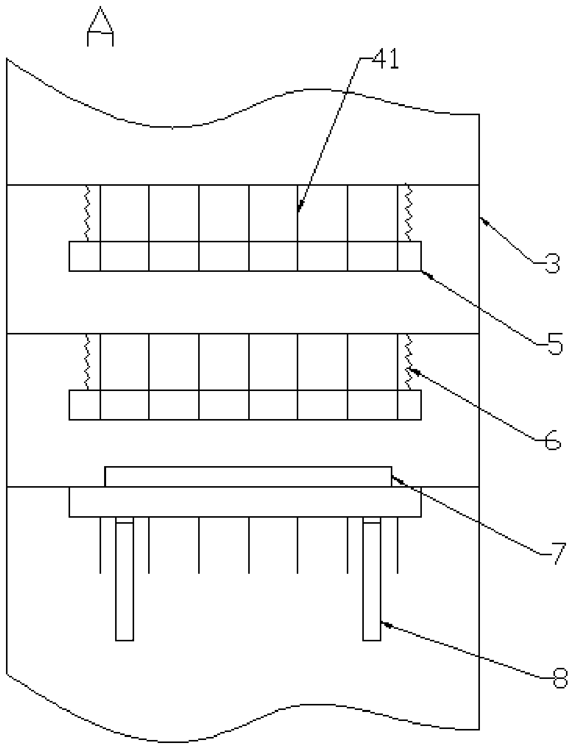 A grid decontamination machine