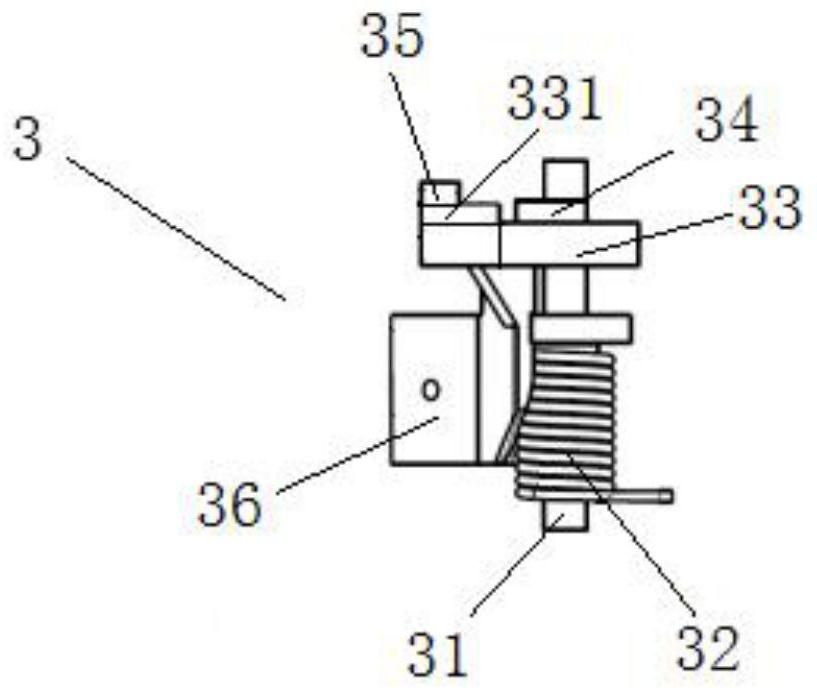 Door outward opening handle collision self-locking structure