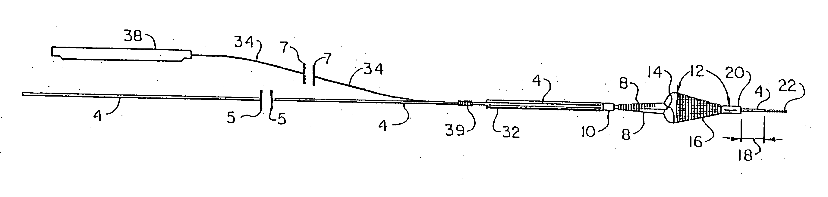 Apparatus for capturing objects beyond an operative site utilizing a capture device delivered on a medical guide wire