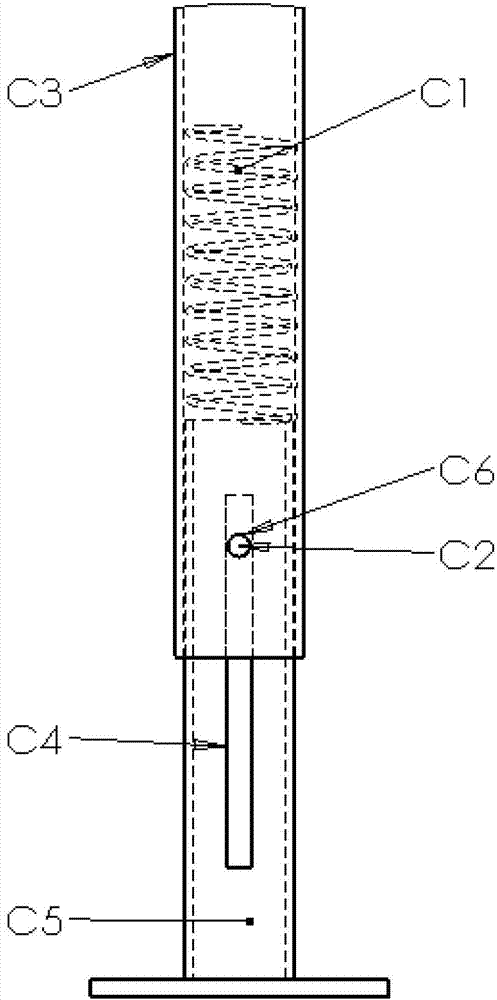 Symmetrical centrifugal force power single-leg jumping machine