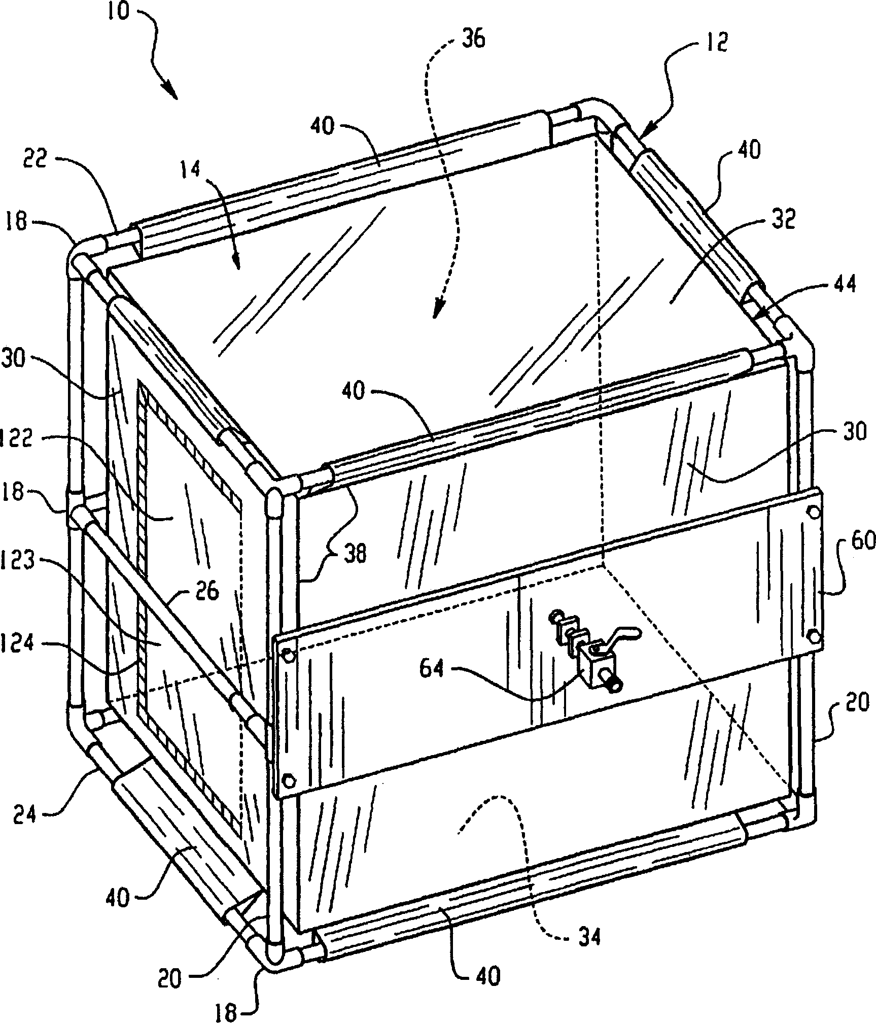 Flexible walk-in environmental enclosure