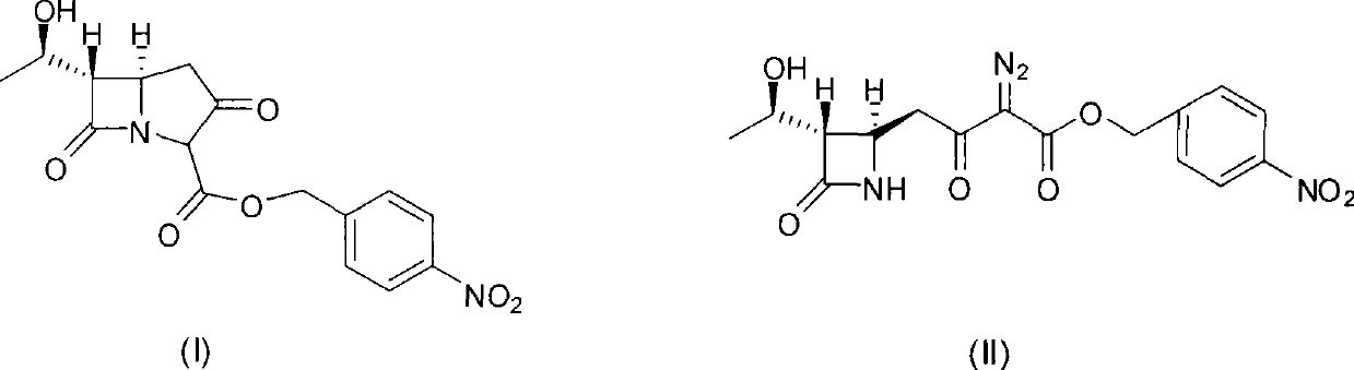 Carbapenem bicyclic nucleus preparation and purification method