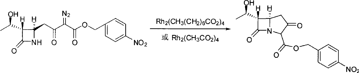 Carbapenem bicyclic nucleus preparation and purification method