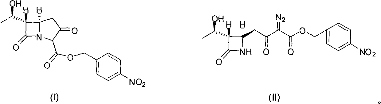 Carbapenem bicyclic nucleus preparation and purification method