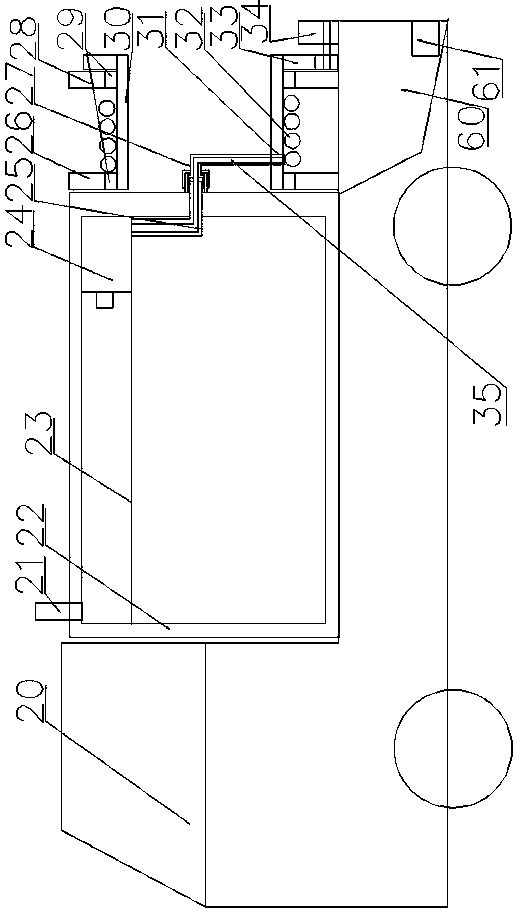 Sludge suction vehicle applied in deep sewage well