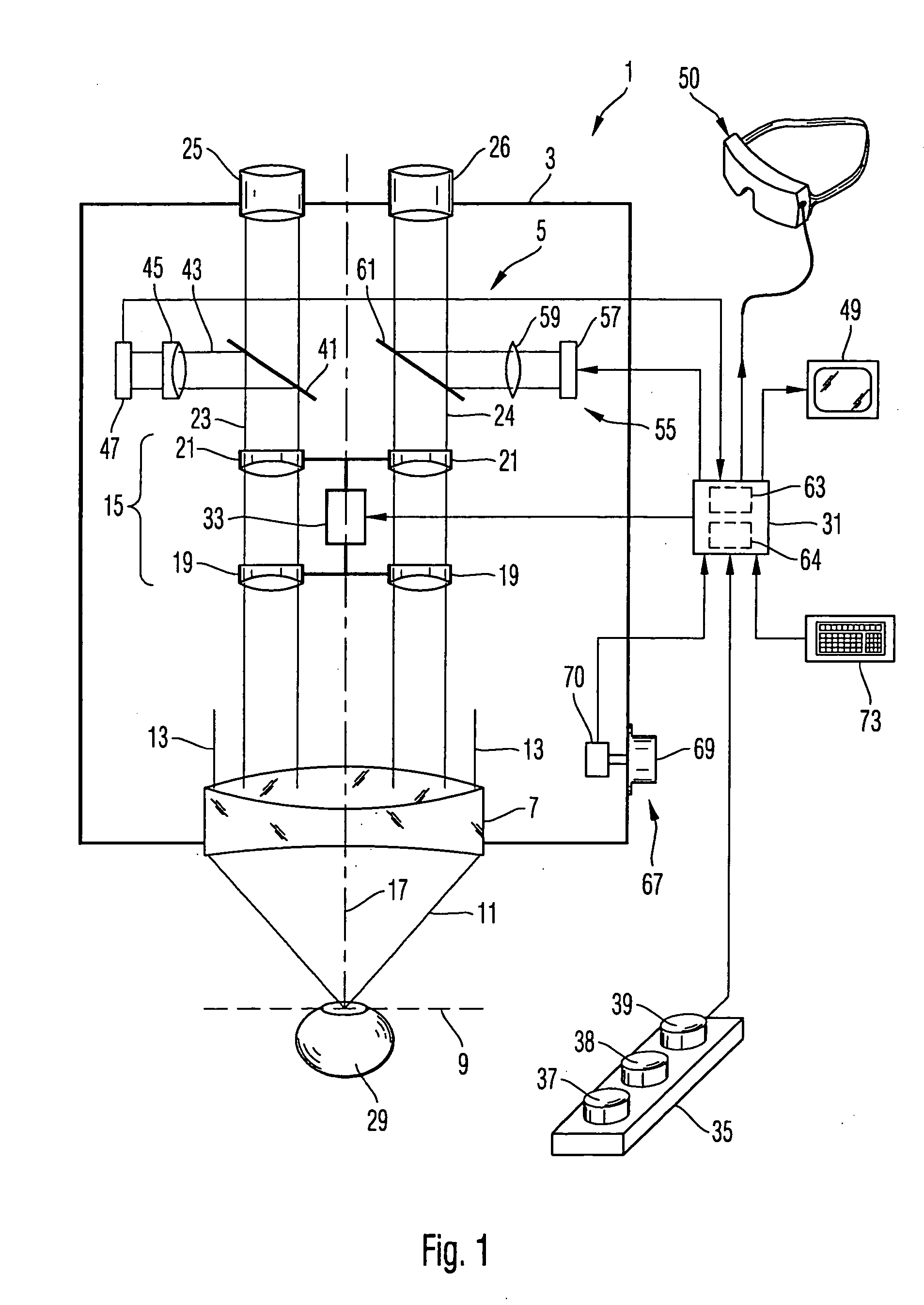 Surgical microscopy system and method for performing eye surgery