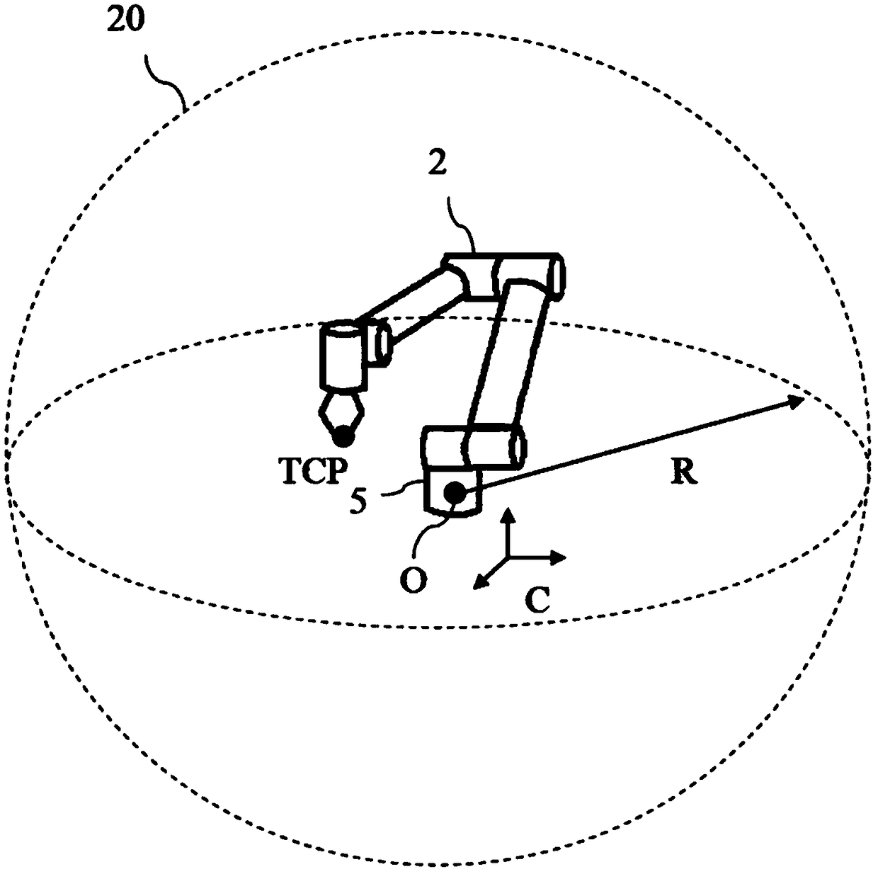 Method for dividing working area of robot