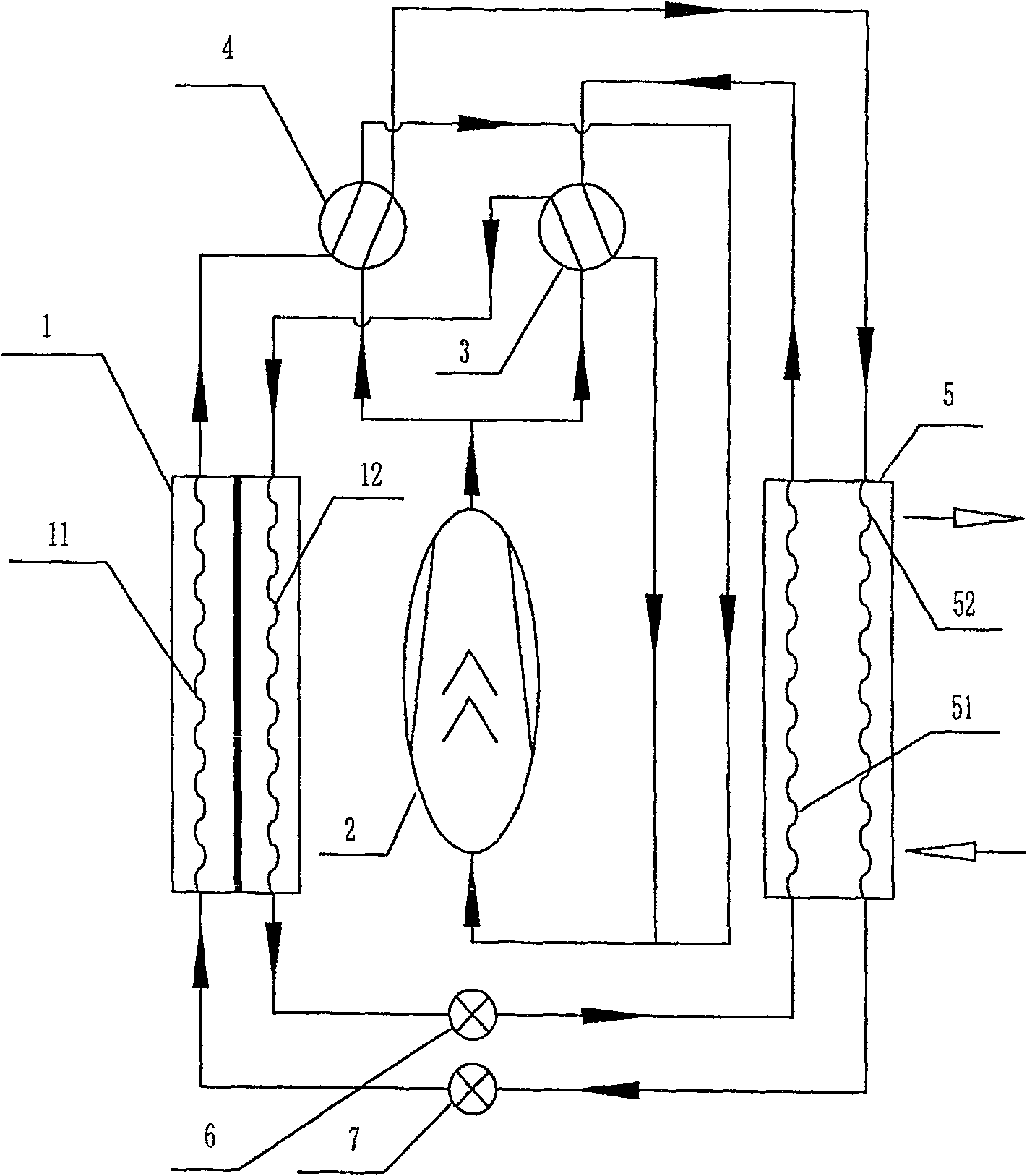 Air source heat pump system and its defrosting method