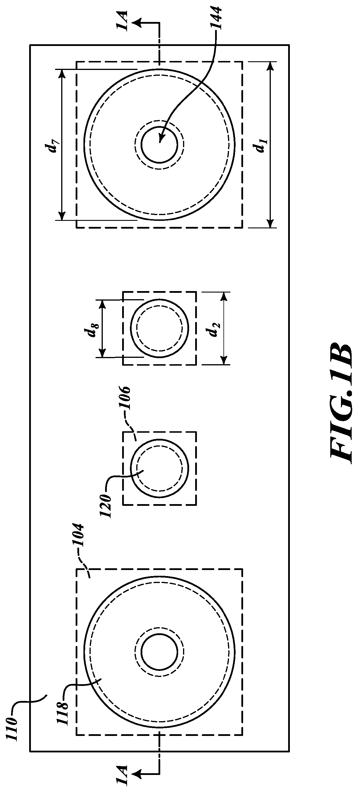 Coplanar bump contacts of differing sizes