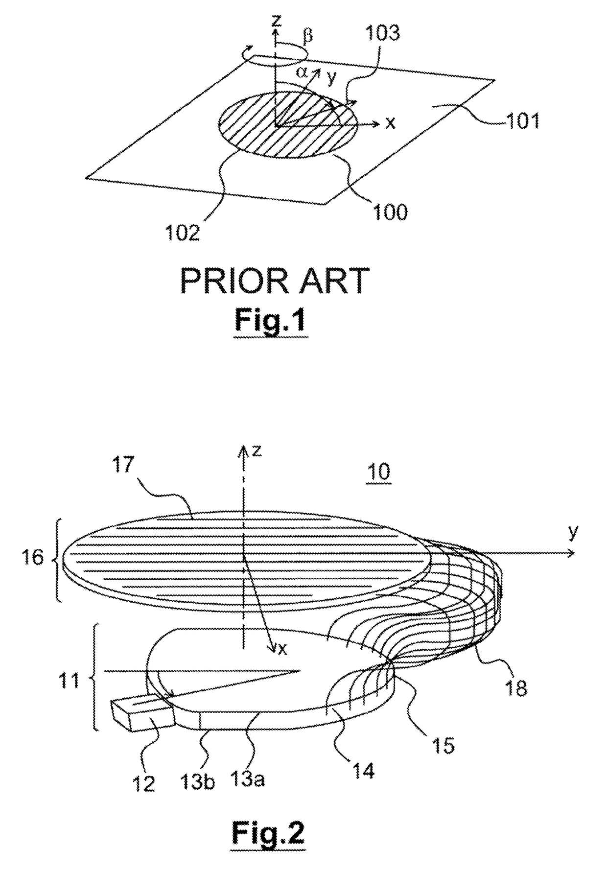 Flat antenna for satellite communication