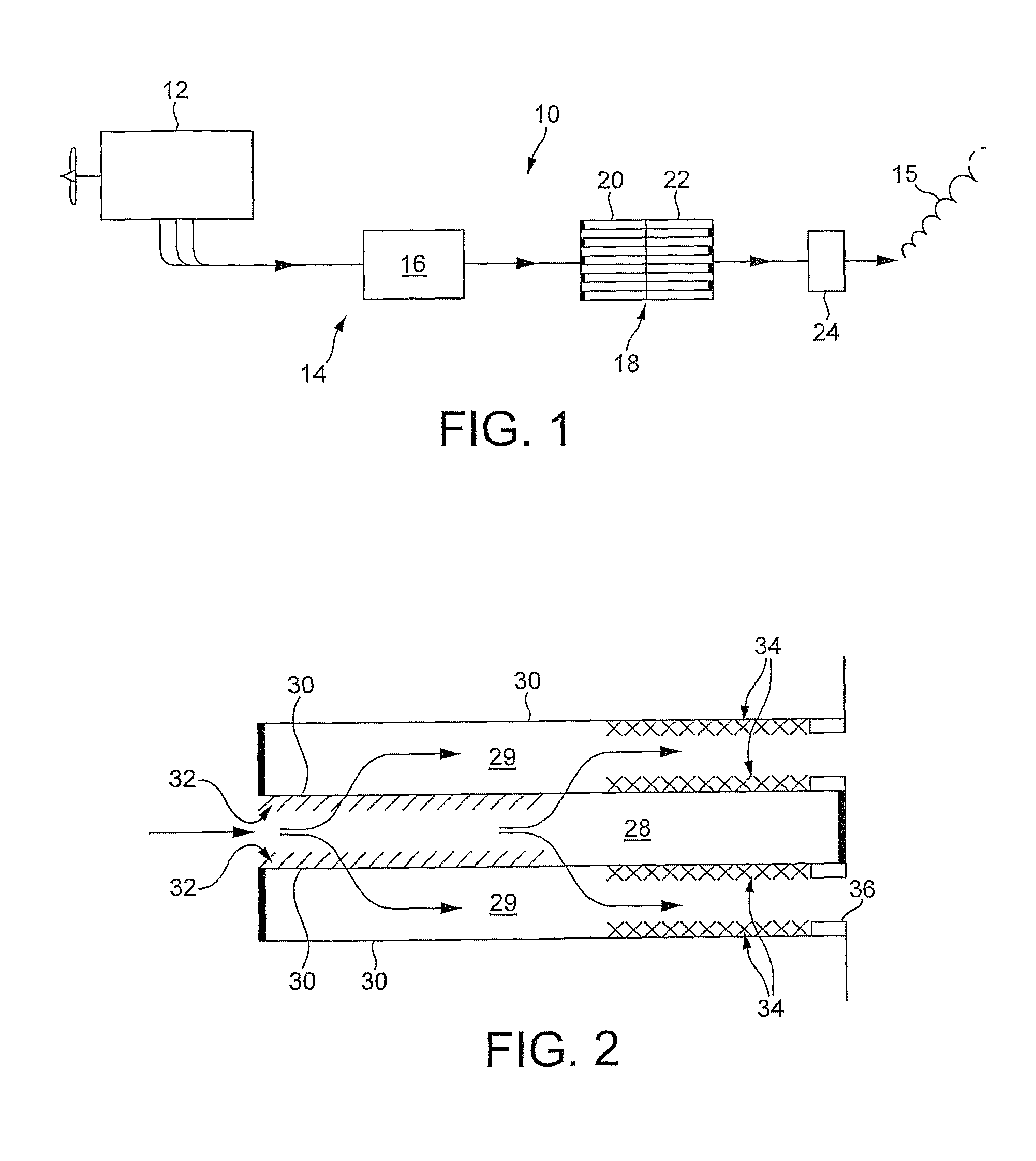 Exhaust system for a lean burn ic engine