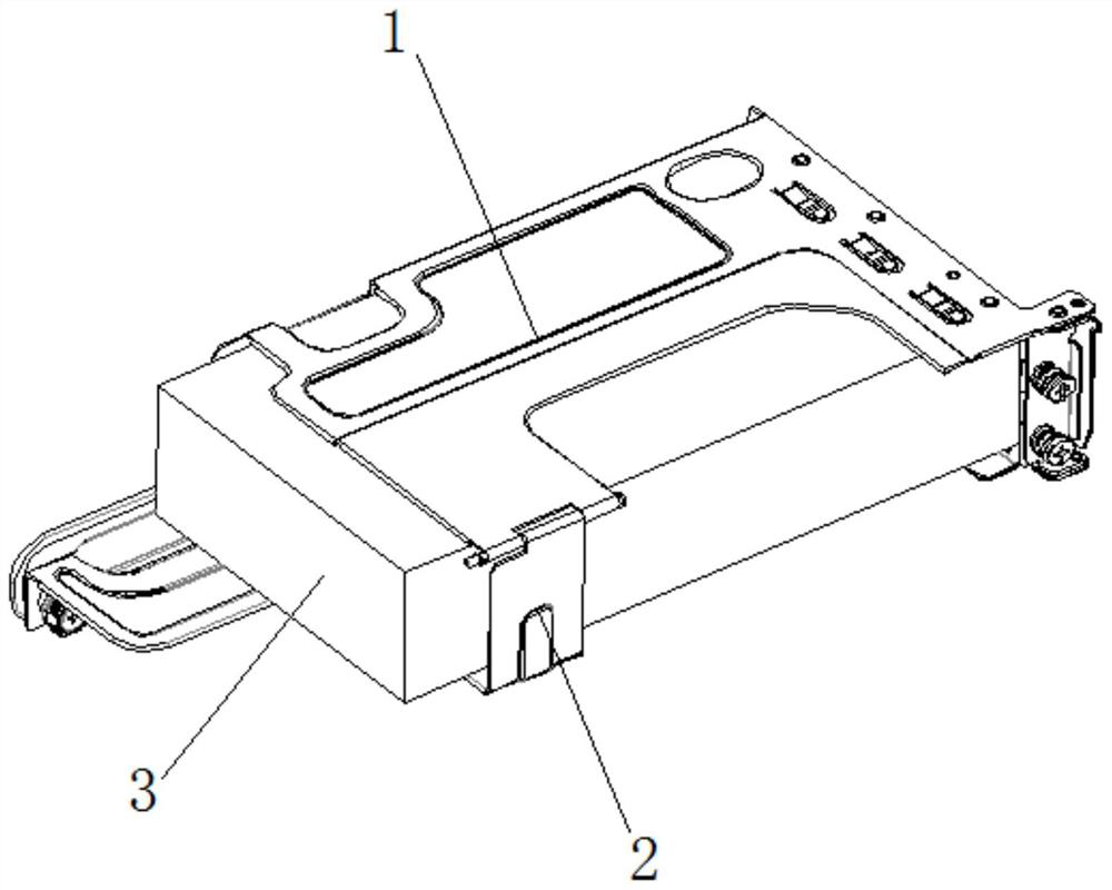 A kind of pcie card fixing device and fixing method