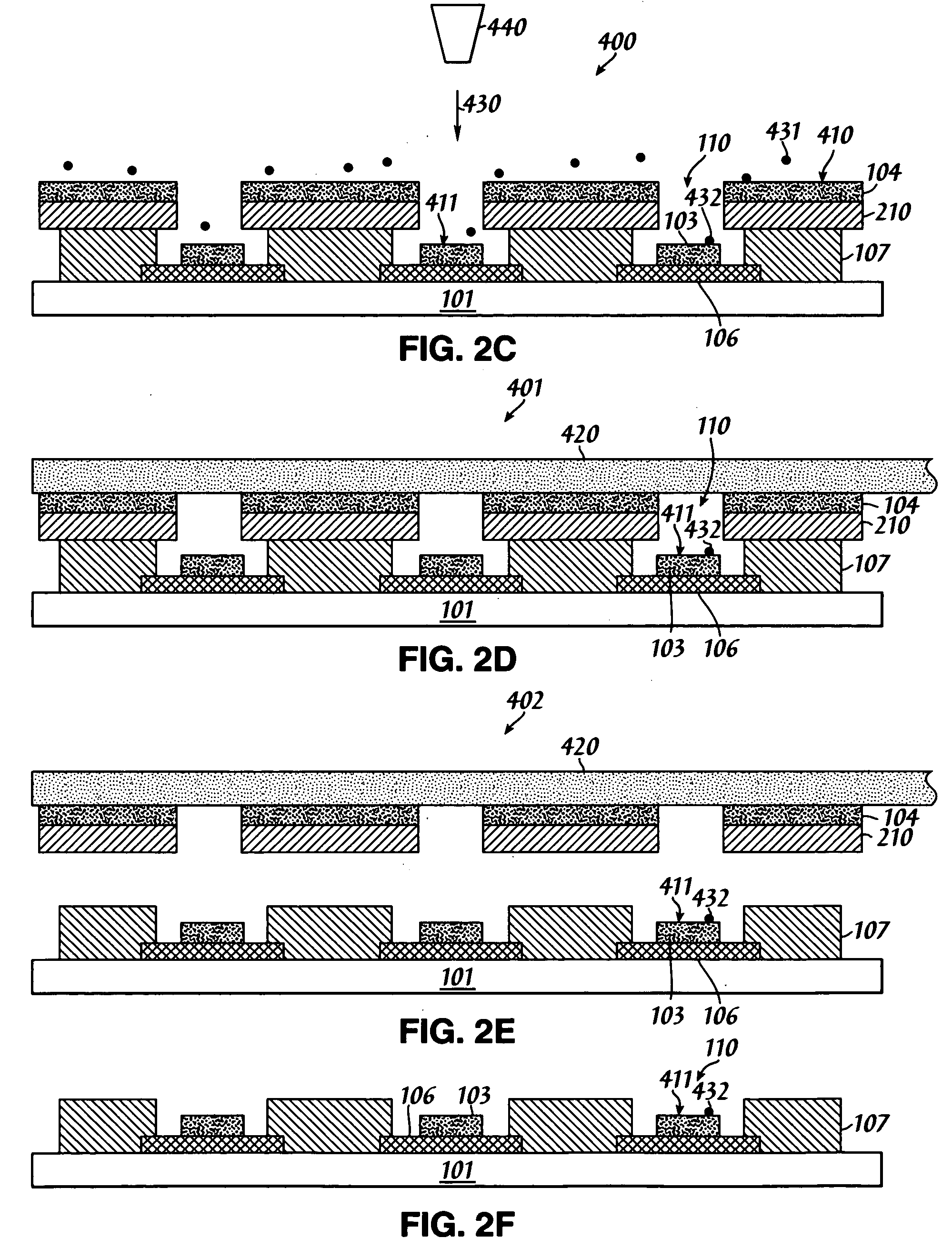 Peelable photoresist for carbon nanotube cathode