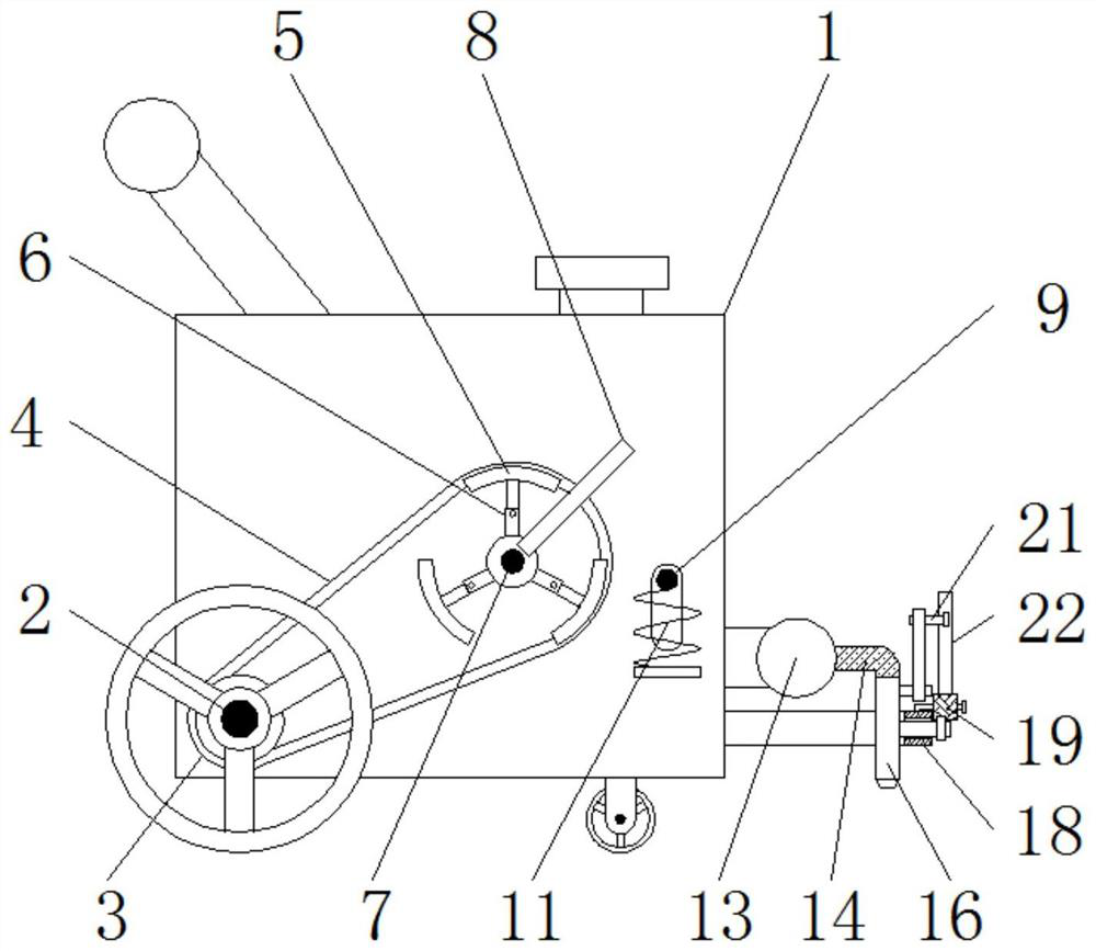 A fixed-distance self-propelled hole fertilizer applicator with adjustable fertilization distance