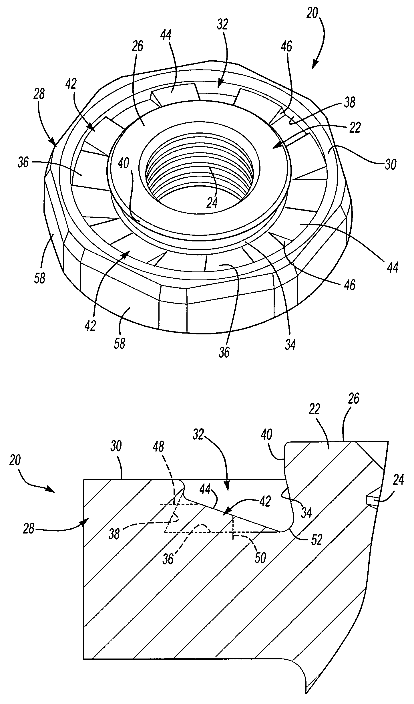 Self-attaching nut