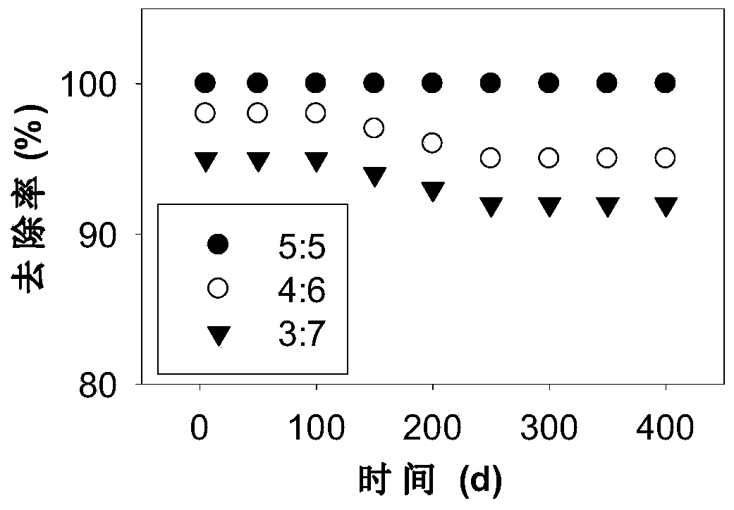 A permeable reactive wall composite material for groundwater chlorine-containing nitroaromatic pollution restoration and preparation method thereof