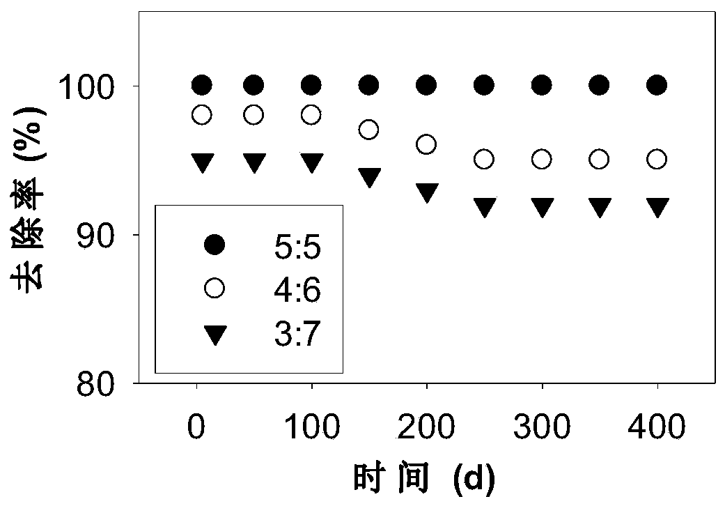 A permeable reactive wall composite material for groundwater chlorine-containing nitroaromatic pollution restoration and preparation method thereof