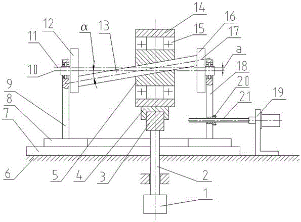 Eccentric mechanism capable of achieving continuous amplitude adjustment in motion