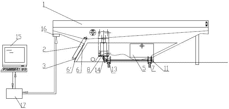 A segmented pesticide spray volume distribution uniformity test system and test method