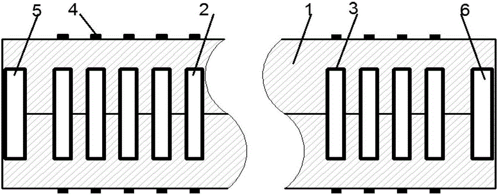 Micro gas chromatographic column chip with high aspect ratio and preparation method thereof