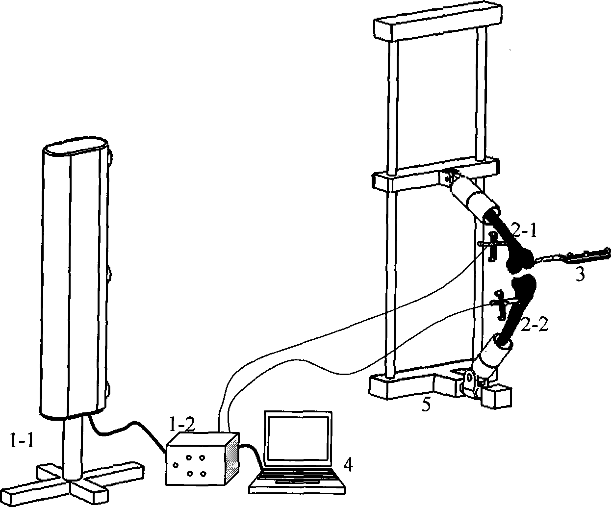 Articular surface movement follow-up measurement method based on virtual mark point