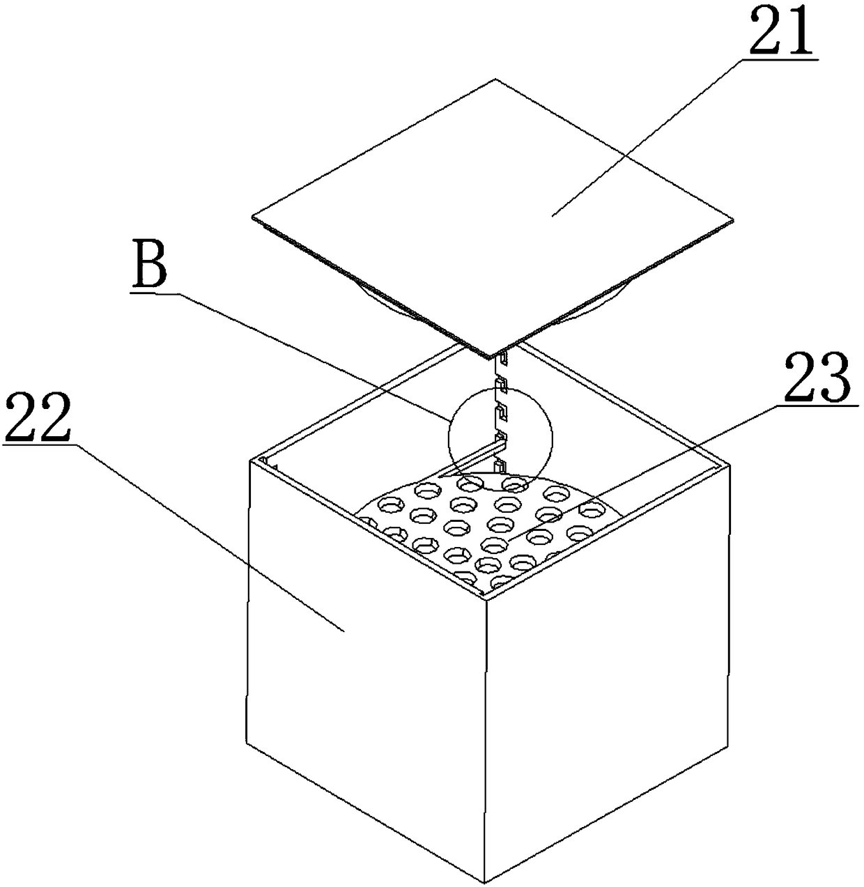 Packaging box for eggs