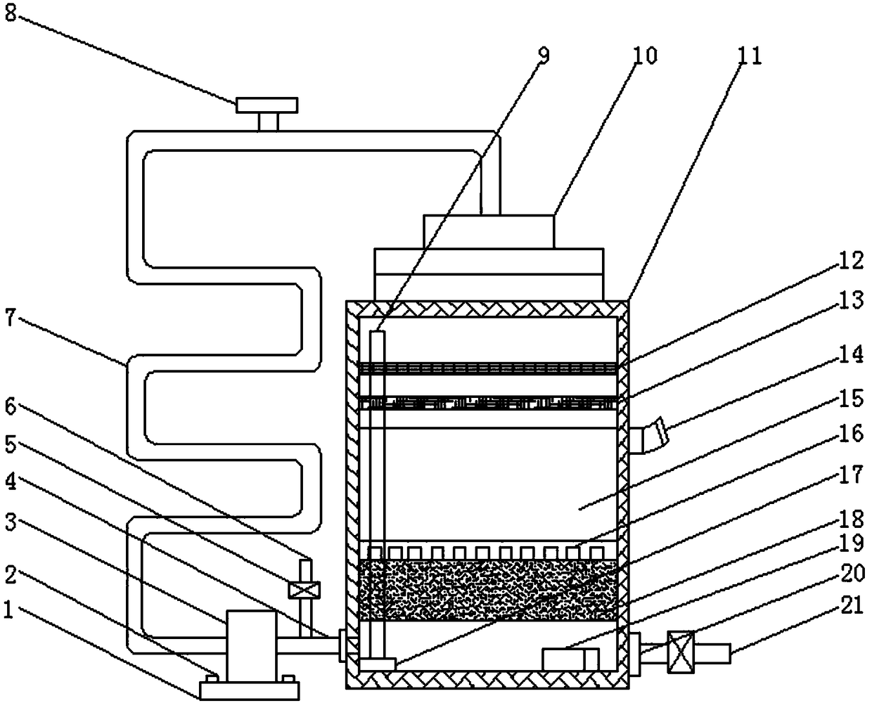 Totally-enclosed circulating water aquaculture device for aquatic hazel grouse feed