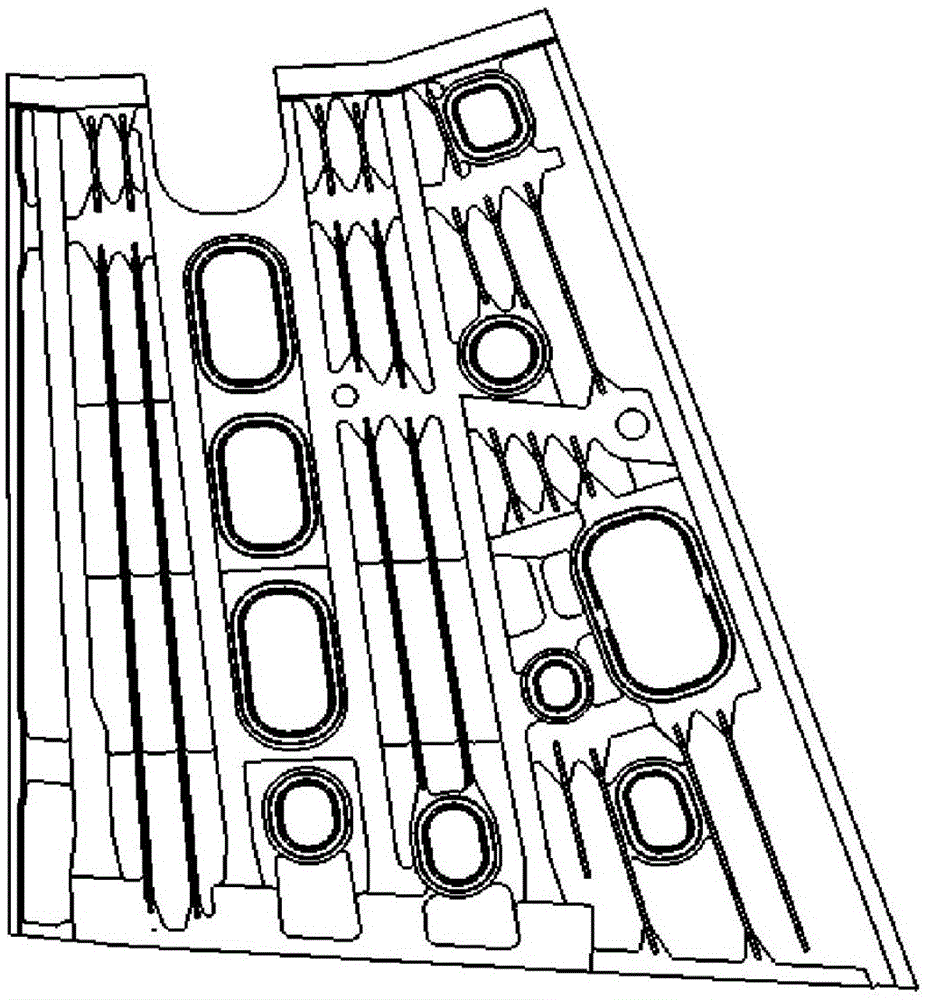 Method for distinguishing geometrical characteristic changes generated before and after integral panel part engineering is changed