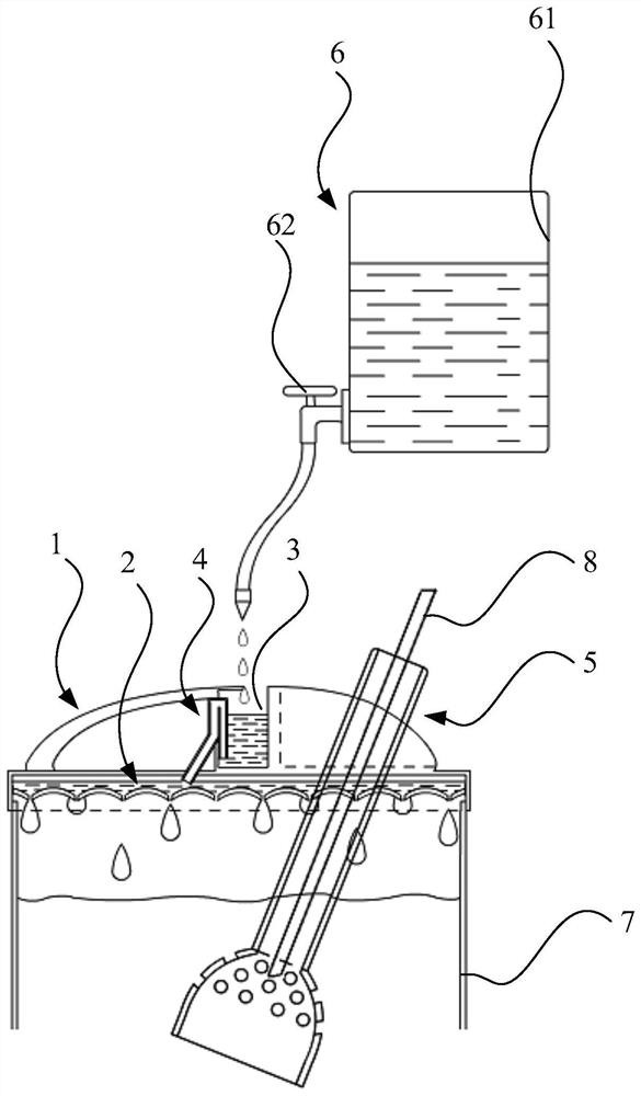 Device for inhibiting bubbles in printing ink